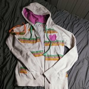 ROXY light weight zip up hoodie